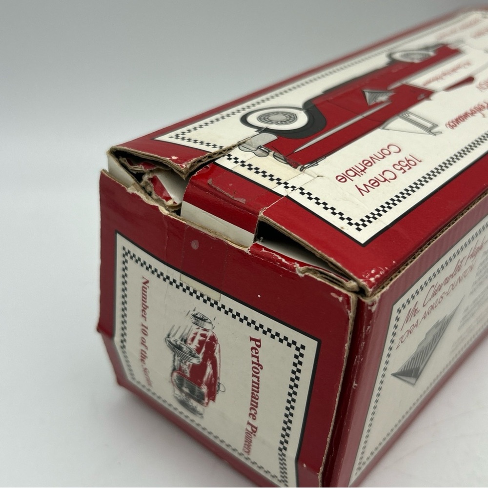 Vtg Liberty Classic 1955 Chevy Convertible Zora Arkus Duntov 1/25 Car Bank Red - Picture 2 of 16